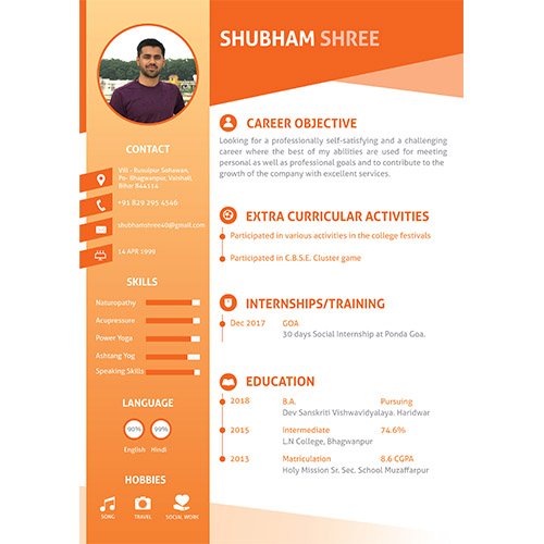 subham resume